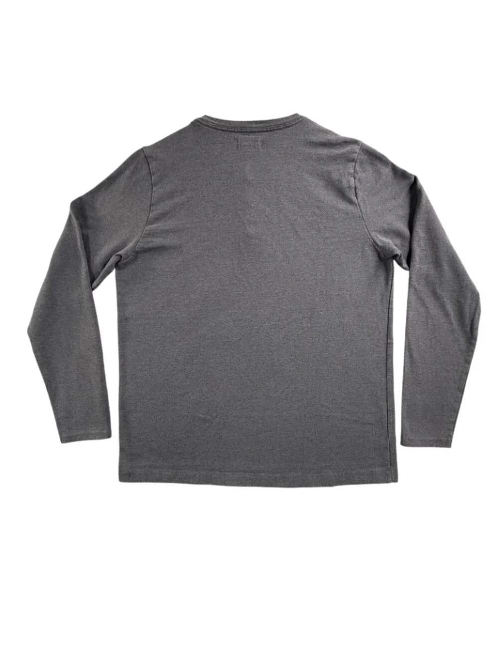 Taylor Stitch Shirt Mens 44 Gray Long Sleeve Henley Upcycled Cotton RPET Tee